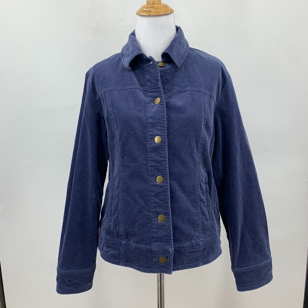 Pendleton Jacket Womens Pm Petite Medium Blue Cor… - image 2